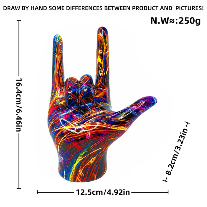 Colorful Hand Sculpture Stornfield