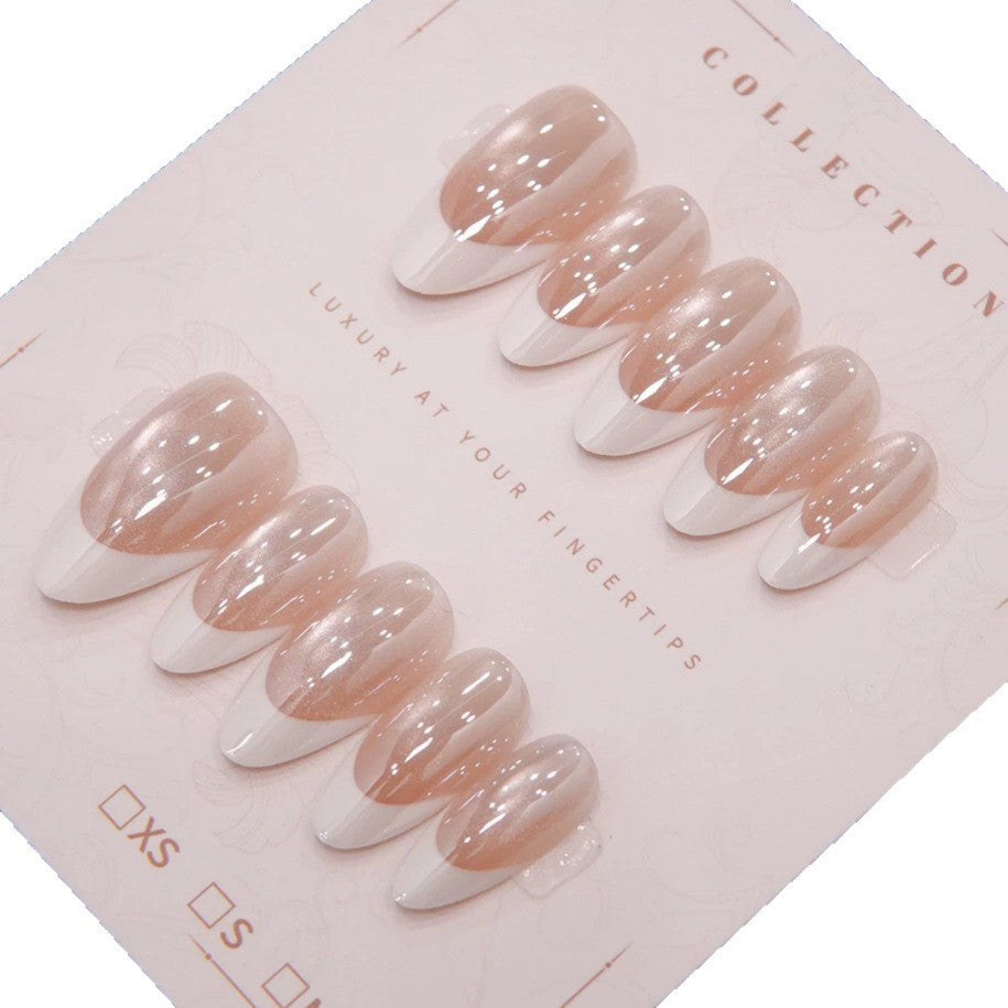 Premium Glossy Almond Press-On Nail Tips