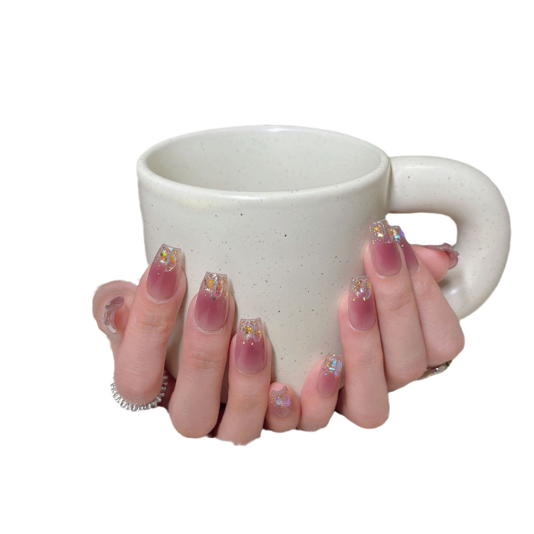 Glitzy Ombré Press-On Nail Tips Stornfield