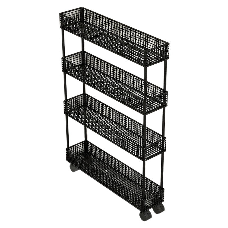 Slim Narrow Pull-Out Mesh Storage Organizer for Cabinet and Door Gap