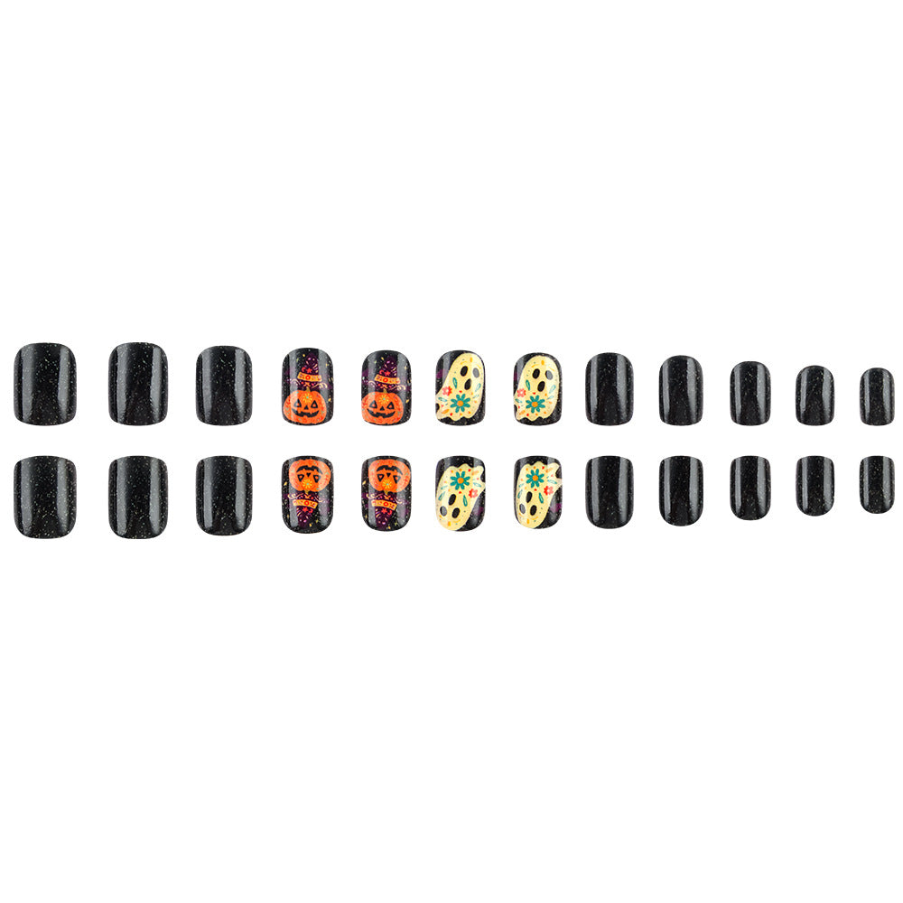 Halloween-Themed Press-On Nail Art Stornfield 1787542717