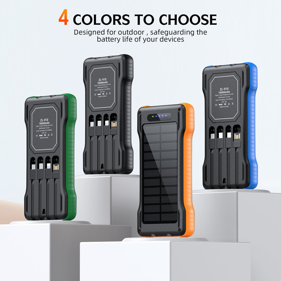 Solar Powerbank with Integrated LED Light Stornfield