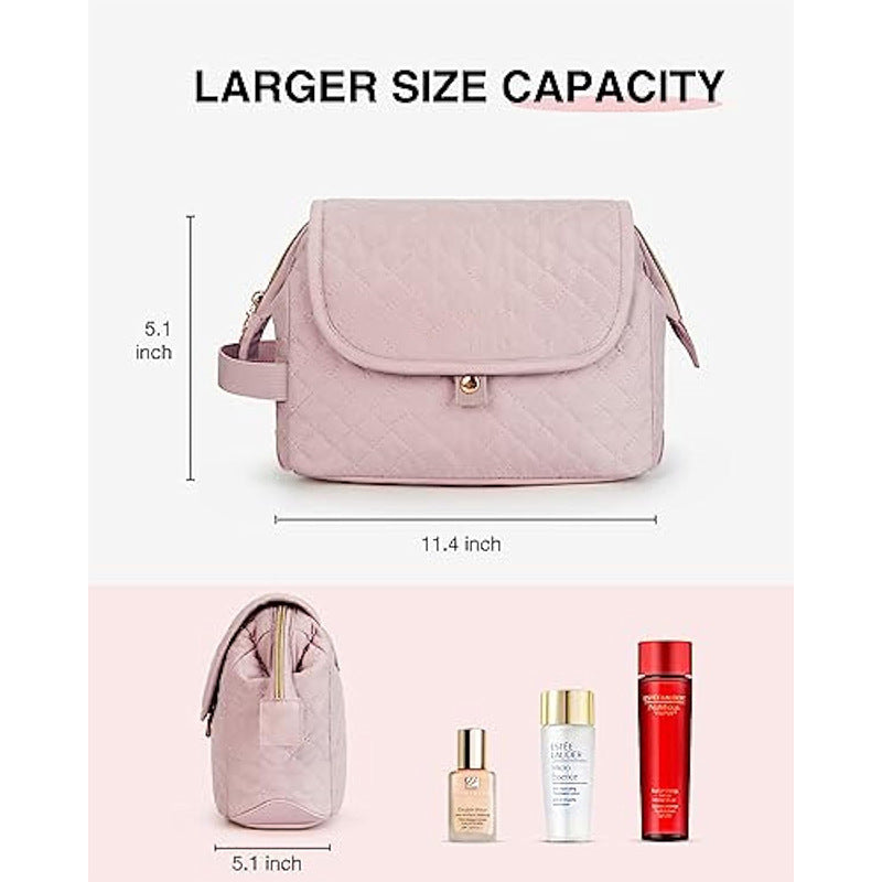 Elegant Cosmetic Organizer Bag with Inserted Compartment System Stornfield