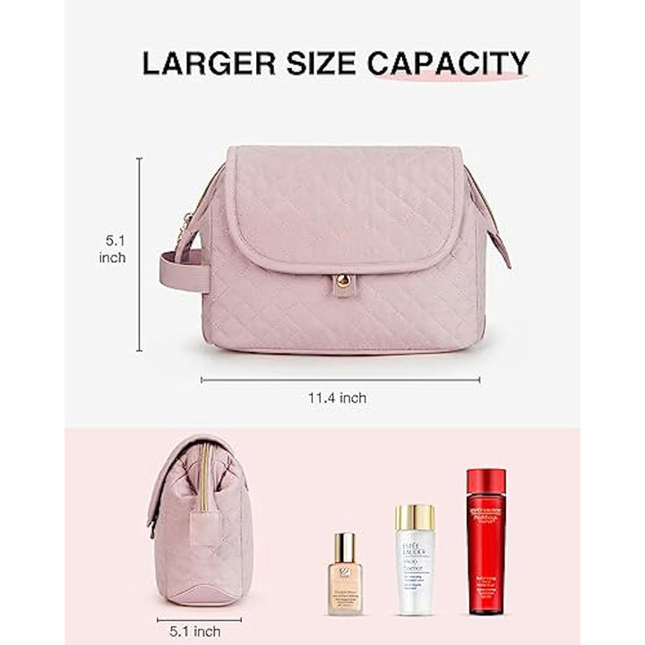 Elegant Cosmetic Organizer Bag with Inserted Compartment System Stornfield