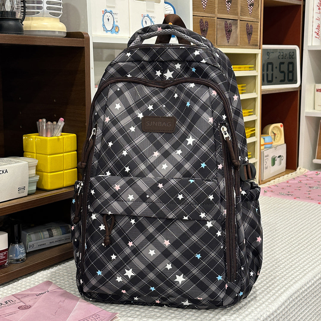 Plaid Patterned Backpack Stornfield