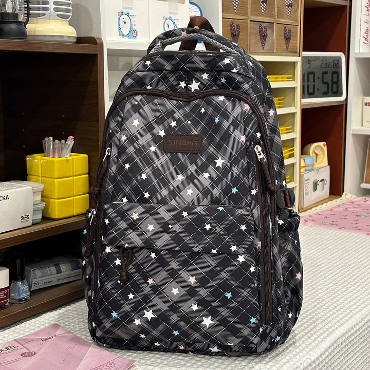 Plaid Patterned Backpack Stornfield