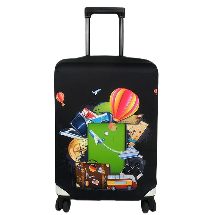 Women Hard Shell Suitcase with Trendy Surf and Palm Design Stornfield