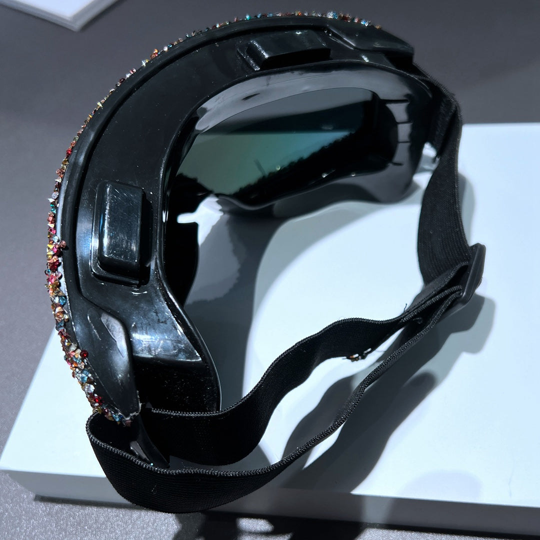 Women's skiing goggles with sparkling crystal decoration Stornfield