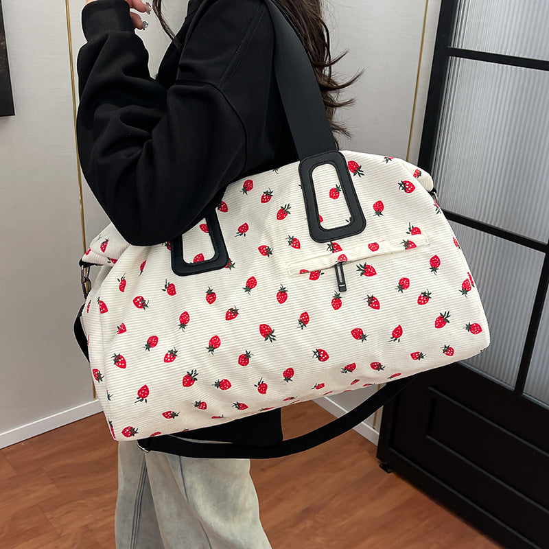 Tote bag with fruity design and multifunctional compartments Stornfield