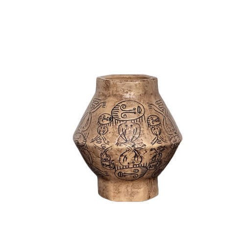 Decorative Engraved Ceramic Vase