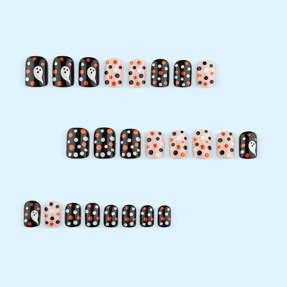 Nail art set with Halloween motif and playful design Stornfield