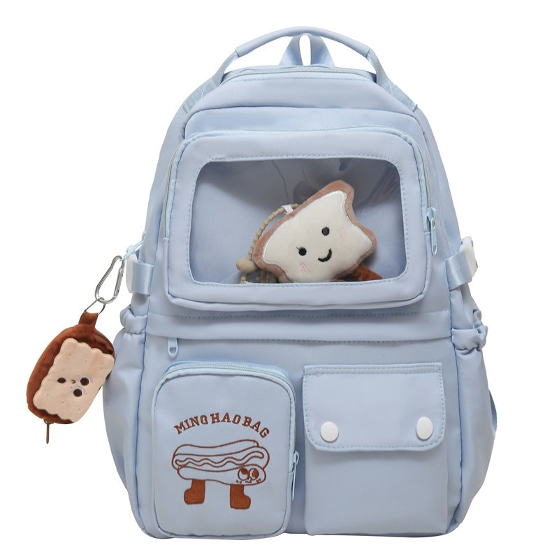 Multi-Functional Transparent Pocket School Backpack Stornfield