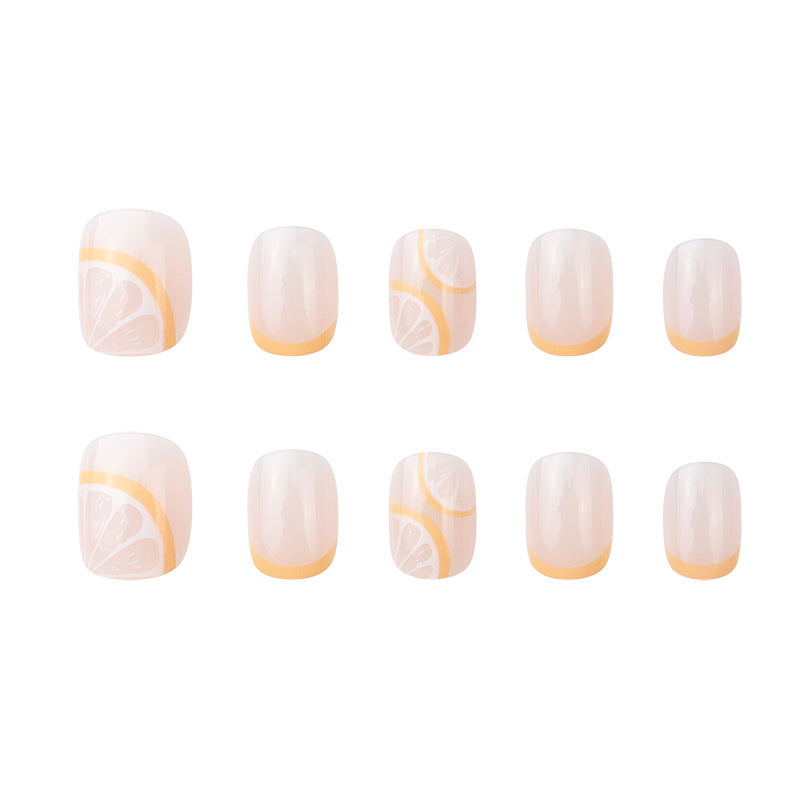 Colorful Citrus-Themed Nail Art Extensions Stornfield