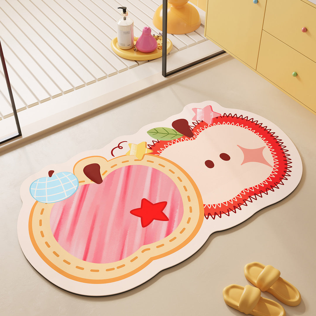 Cartoon Fruit Shaped Bath Mat