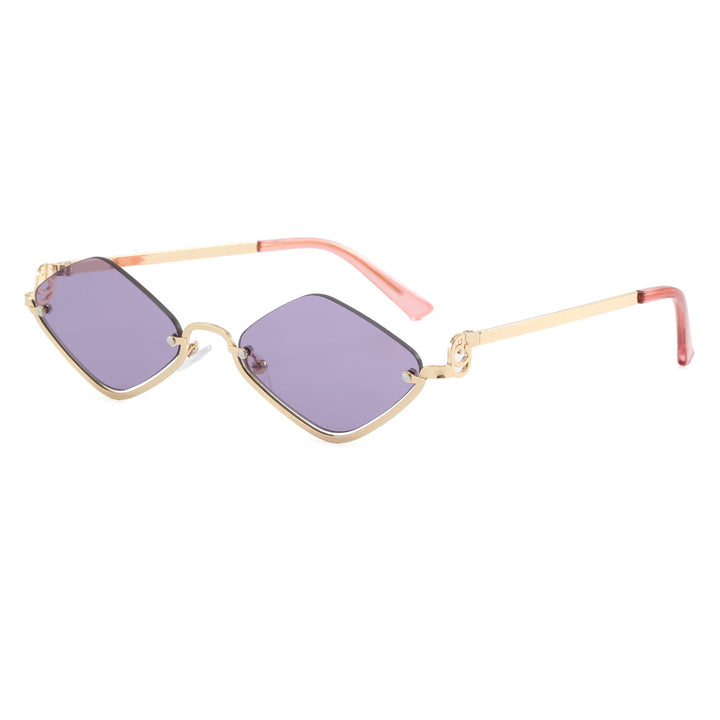 Women's fashionable square sunglasses with luxurious metal frame Stornfield