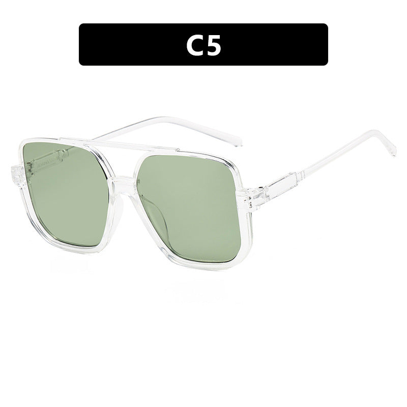 Women's trendy square sunglasses with transparent frame Stornfield