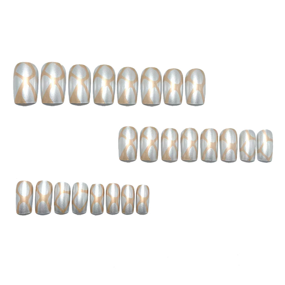 Artificial nails with elegant 3D pattern Stornfield