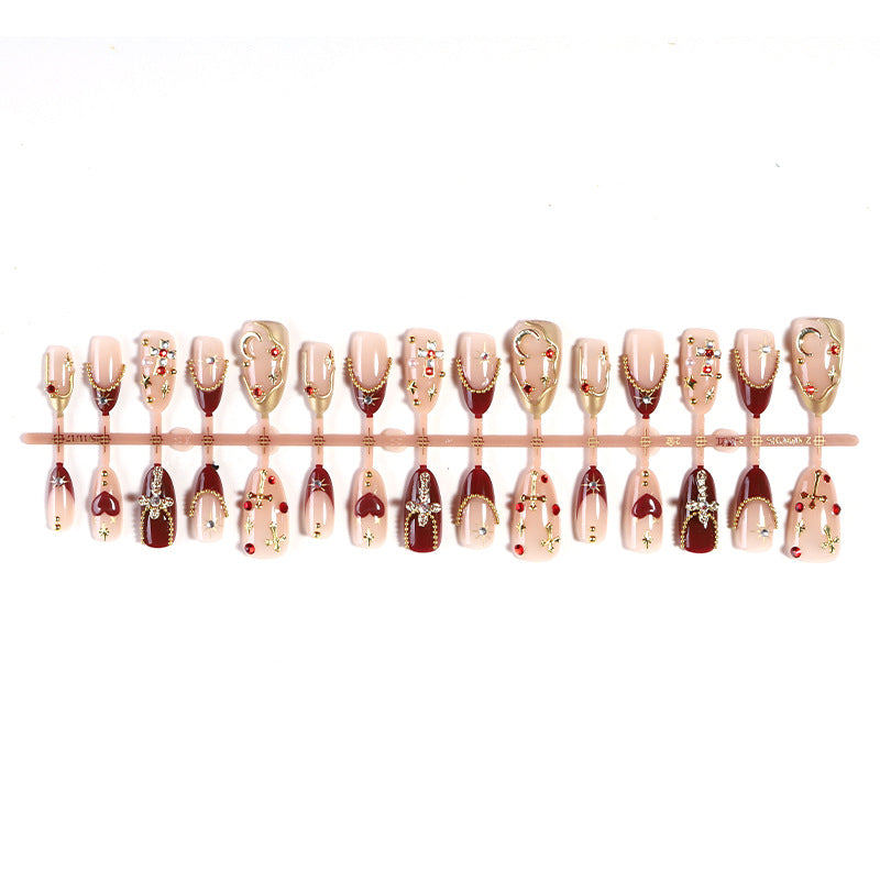 Decorative Nail Art Set with Gemstone and Crystal Accents Stornfield