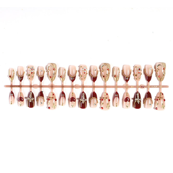 Decorative Nail Art Set with Gemstone and Crystal Accents Stornfield
