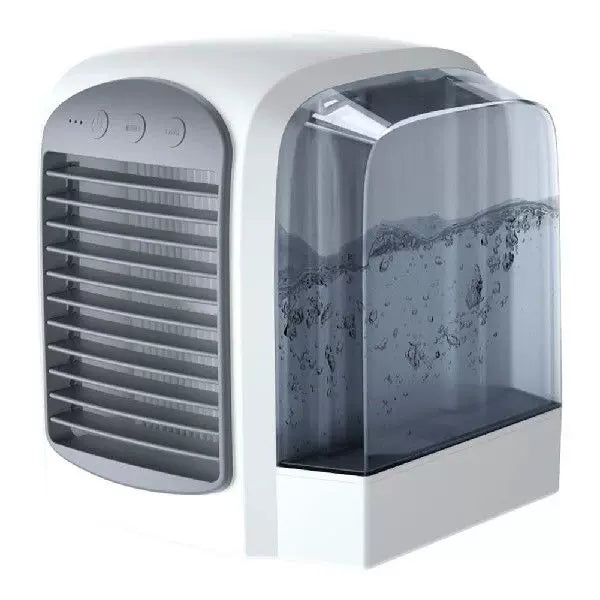 Unisex one-size compact personal evaporative air cooler and humidifier with removable reservoir Stornfield