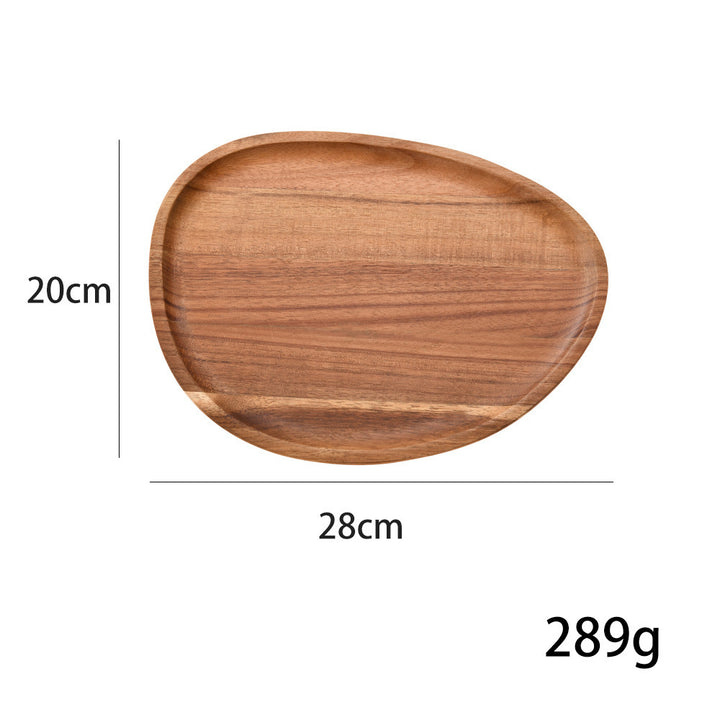 Elegant wooden serving platter with ergonomic design Stornfield