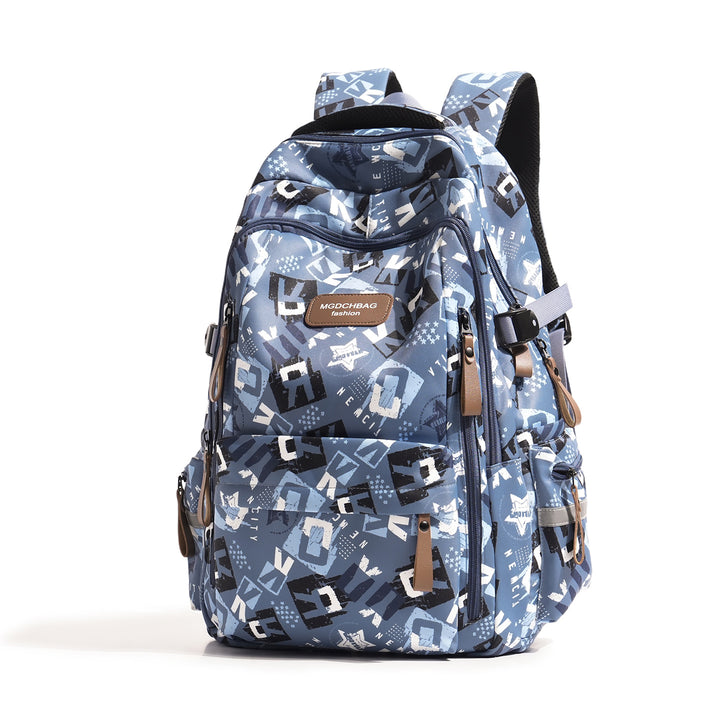 Stylish Multi-Compartment Graphic Print Backpack Stornfield