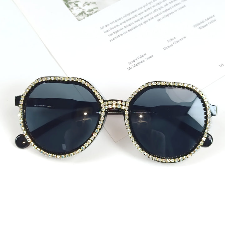 Women Glittering Oversized Sunglasses Stornfield