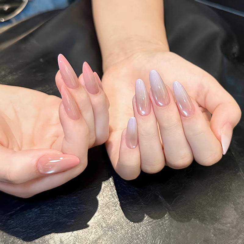 Glossy Stiletto Press-On Nails with Ombre Finish Stornfield