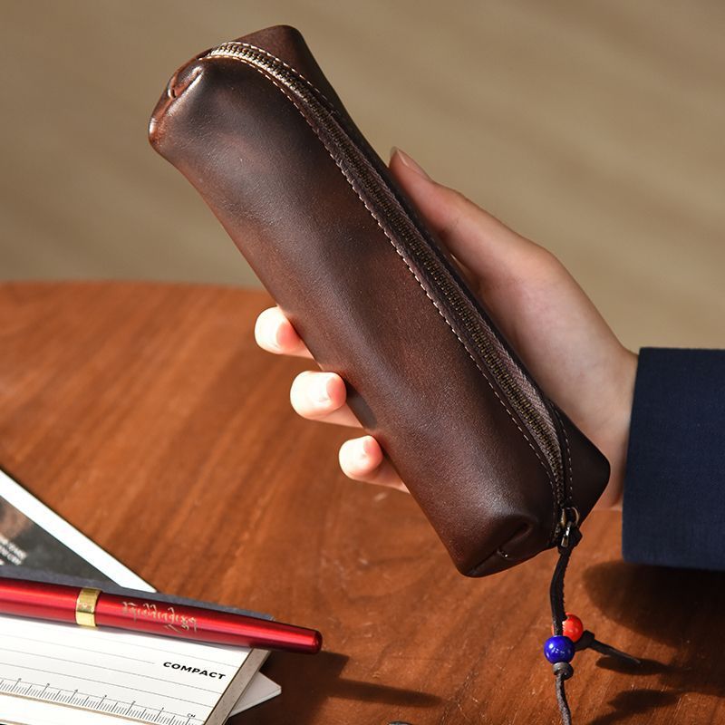 Premium Leather Pencil Case