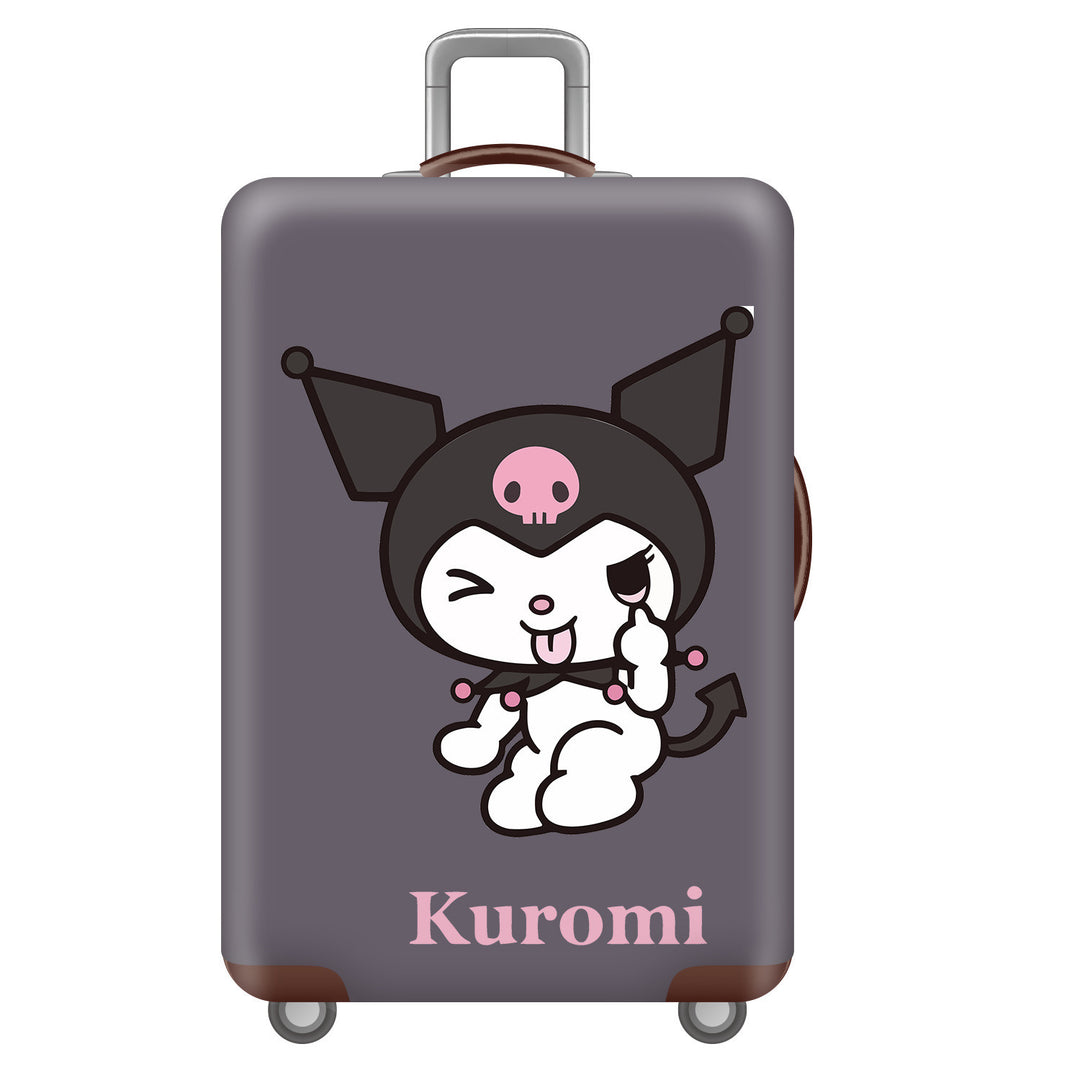 Unisex children's suitcase with reinforced hard shell, telescopic handle and Kuromi motif Stornfield