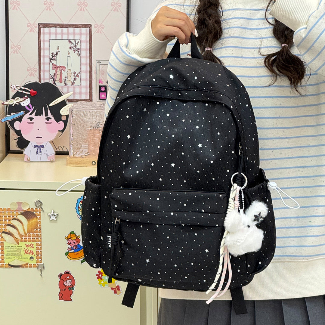 Stylish Multi-Pocket Casual Backpack with Cute Accents Stornfield