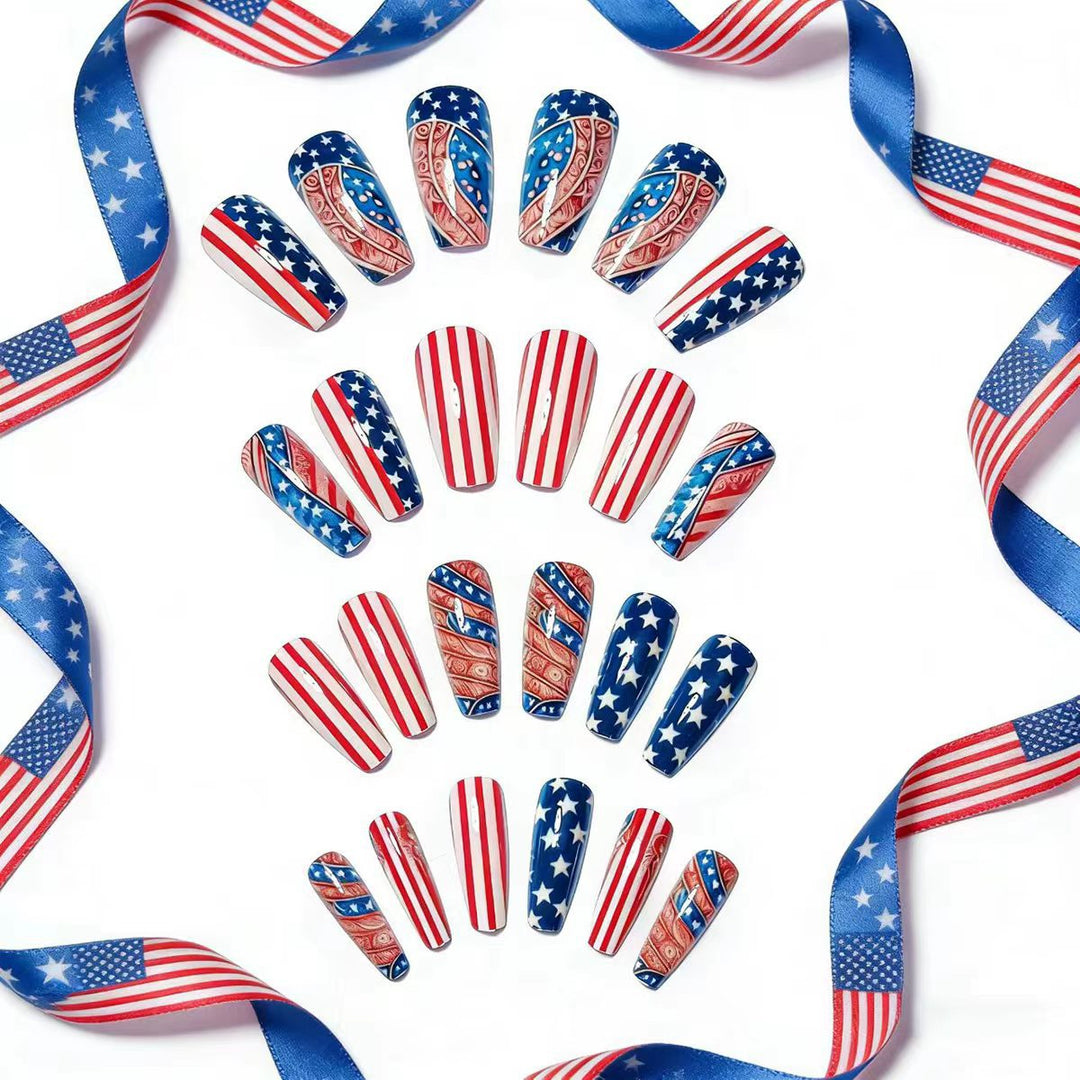 Nail art with creative patriot designs Stornfield