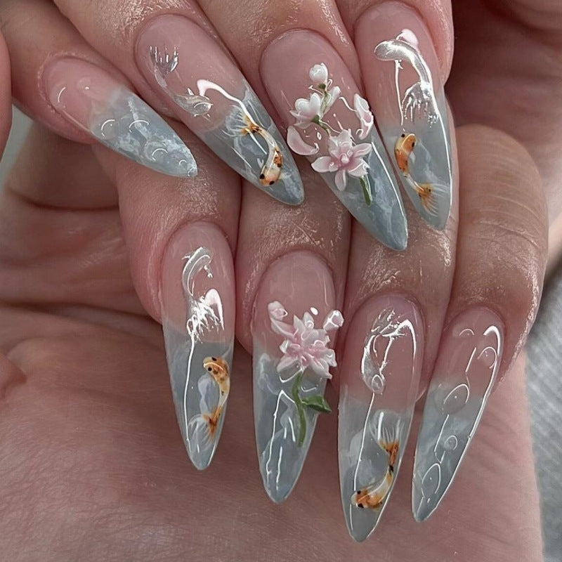 Animal-Inspired Press-On Nail Art Set Stornfield