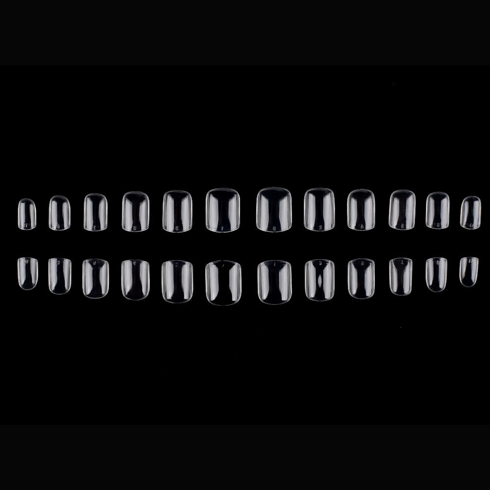 Transparent French Tip Press-On Nails Stornfield