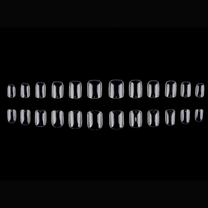 Transparent French Tip Press-On Nails Stornfield