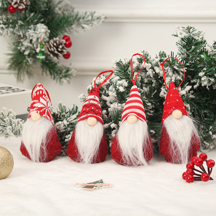 Cute Christmas tree decoration in gnome design Stornfield