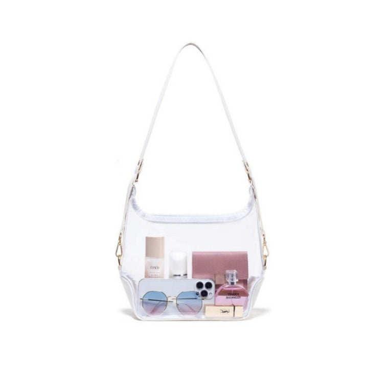 Transparent shoulder bag with modern compartments Stornfield