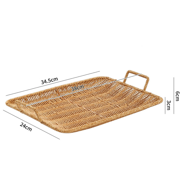 Home Decorative Woven Serving Tray Stornfield