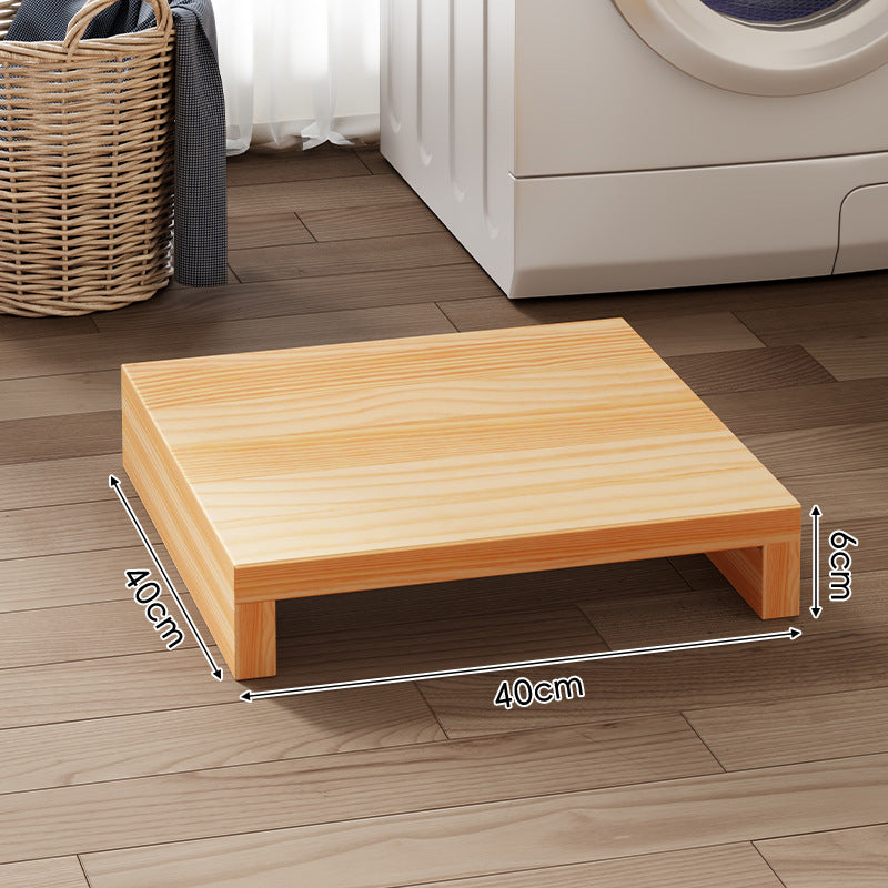 Low-Profile Solid Wood Appliance Platform Riser