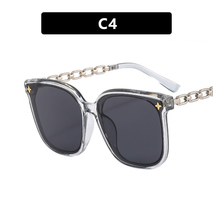 Women's oversized sunglasses with fashionable chain detail Stornfield