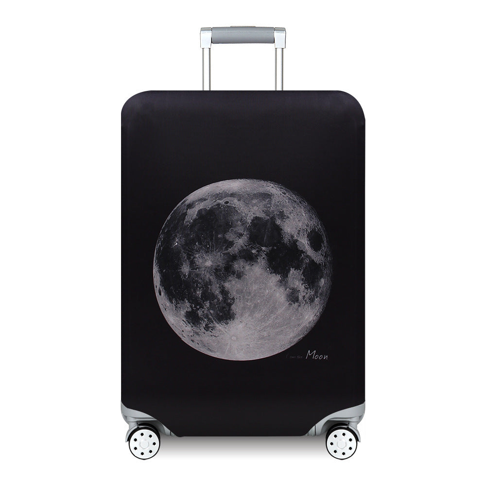 Unisex hard-shell suitcase with modern wave pattern Stornfield