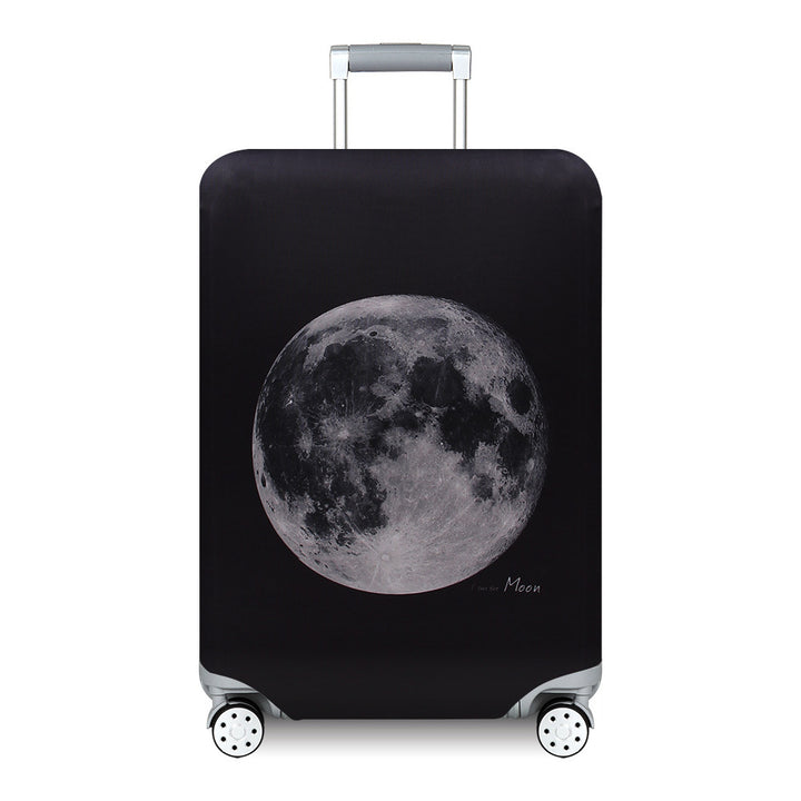 Unisex hard-shell suitcase with modern wave pattern Stornfield