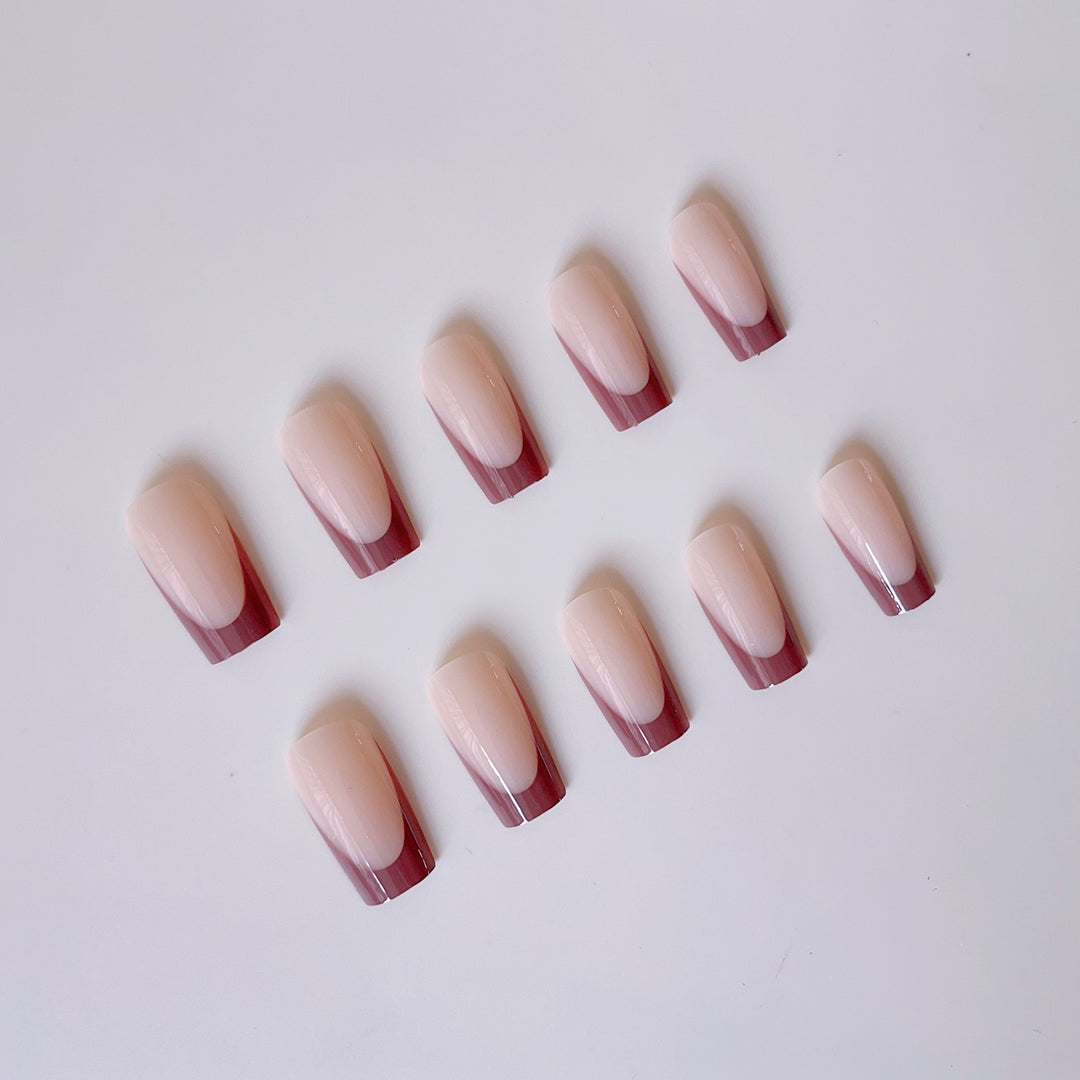 Glamorous artificial nails with elegant tips and heart design Stornfield