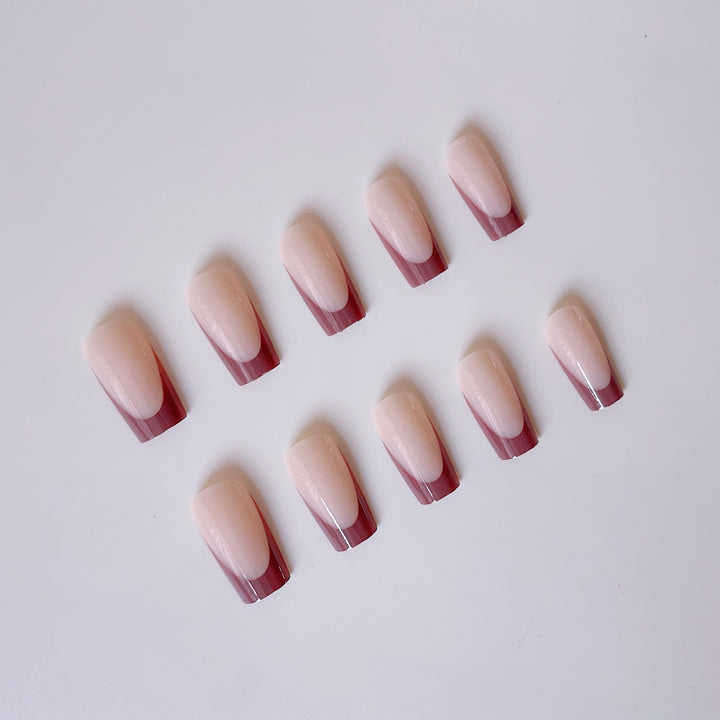 Glamorous artificial nails with elegant tips and heart design Stornfield