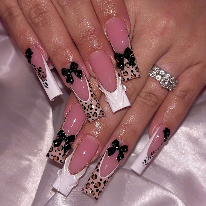 Nail art set with creative bows and animal designs Stornfield