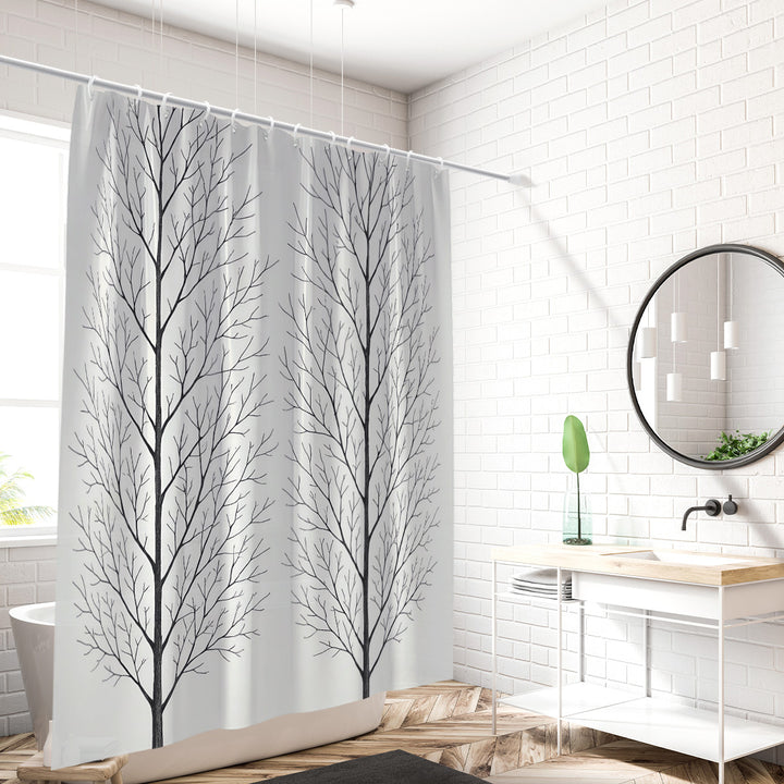 Artistic Tree Design Shower Curtain Stornfield