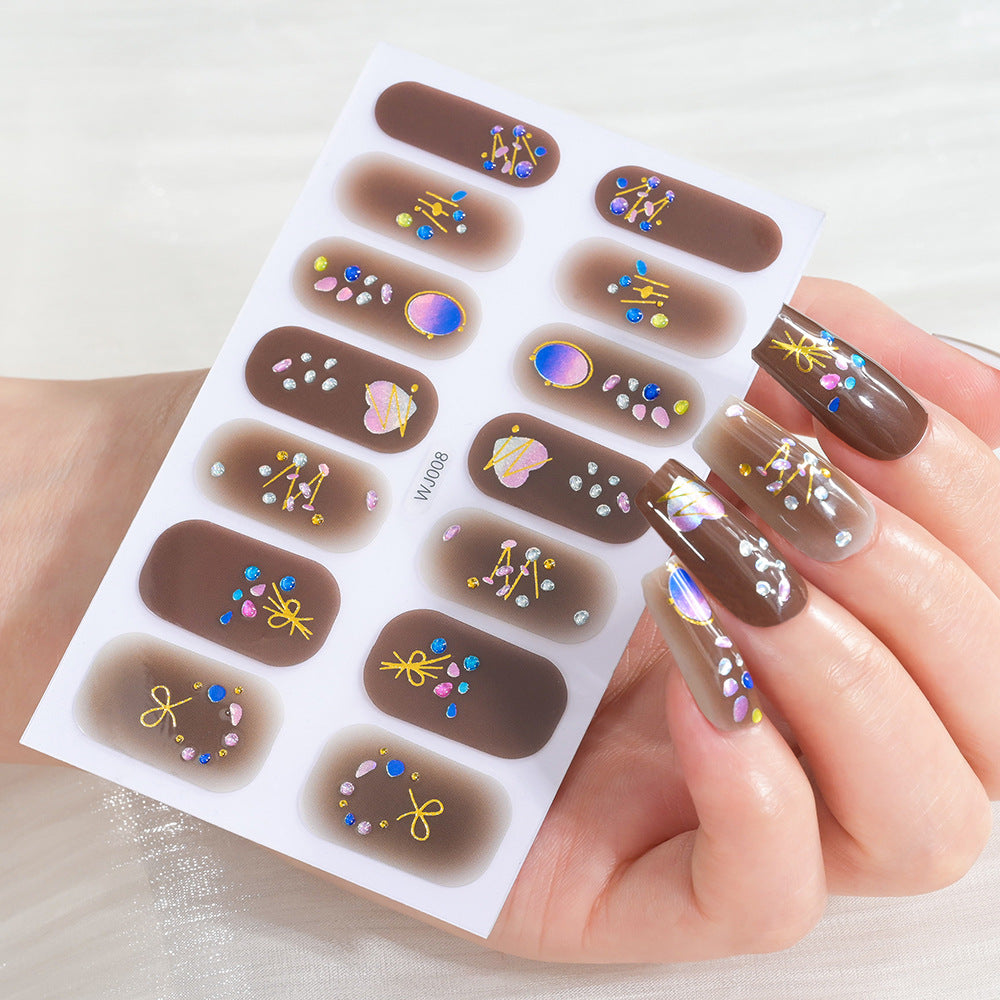Festive Decorative Nail Art Sheet