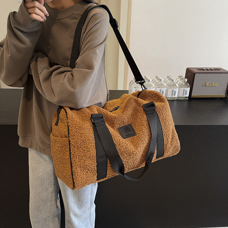 Cozy Fleece Travel Duffel Bag Stornfield