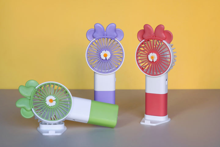 Unisex handheld fan with colorful design and adjustable tilt Stornfield
