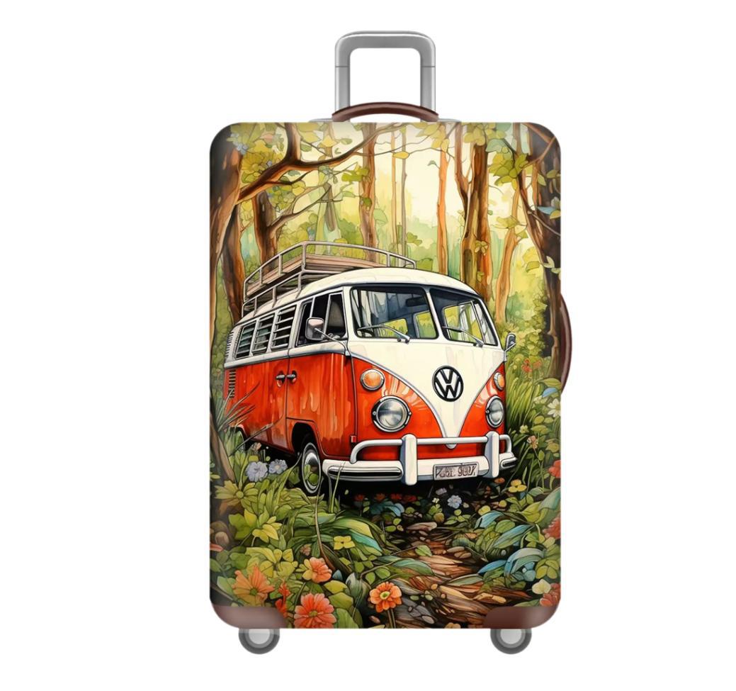 Unisex nan elastic suitcase cover with 3D dog design for trolley, stretchy and scratch-resistant Stornfield